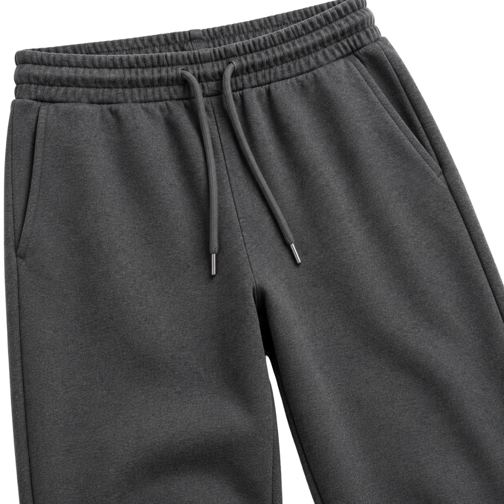 Premium Cotton Fleece Relaxed Joggers – Charcoal Grey | GINBENTLIN
