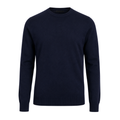 Premium Merino Wool Crew-Neck Sweater – Navy | GINBENTLIN